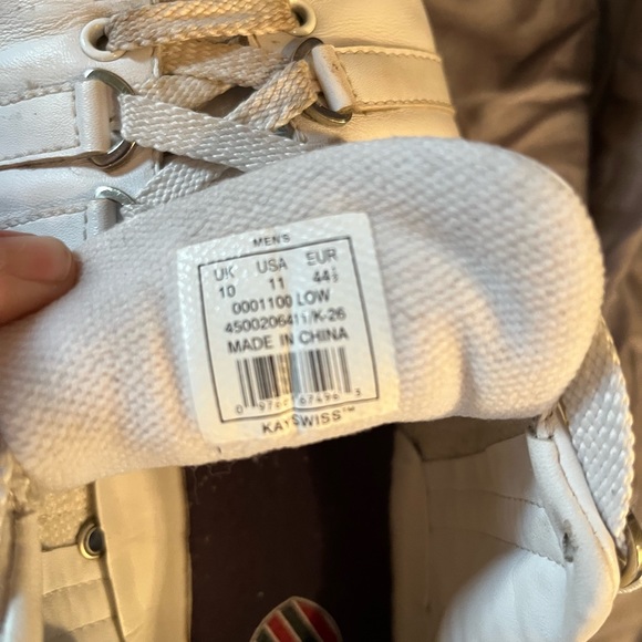 Men’s all white K-Swiss classics. 11 - Picture 7 of 8
